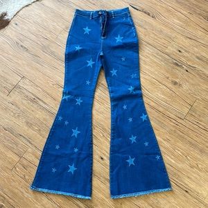 Nasty gal size 8 flare denim